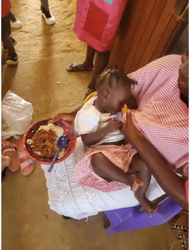 mother and child feeding program of RLF